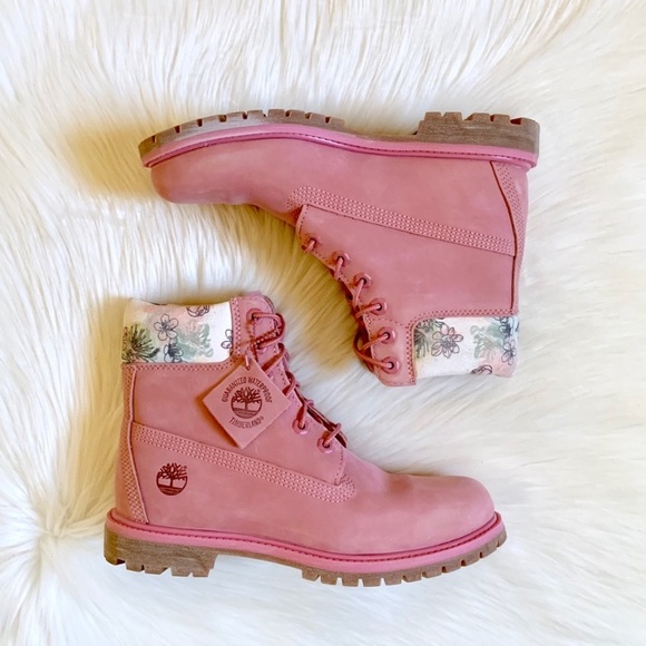 Timberland Medium Pink Premium 6” Waterproof Boots - Picture 2 of 8